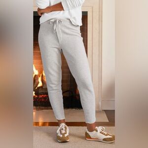 Frank And Eileen Christine Tulip Ankle Sweatpants Triple Fleece Gray Melange XL